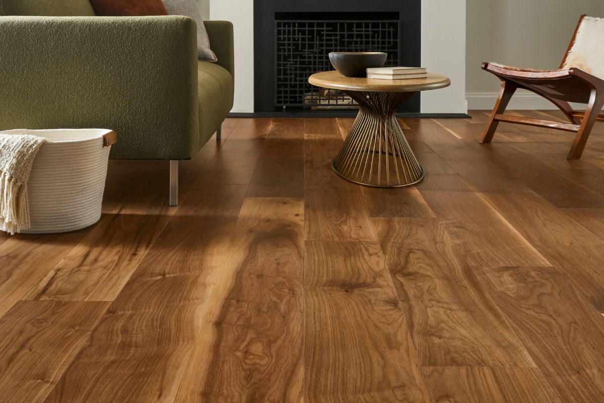 Dogwood Pro is real wood flooring using densified wood to ward off scratches and dents