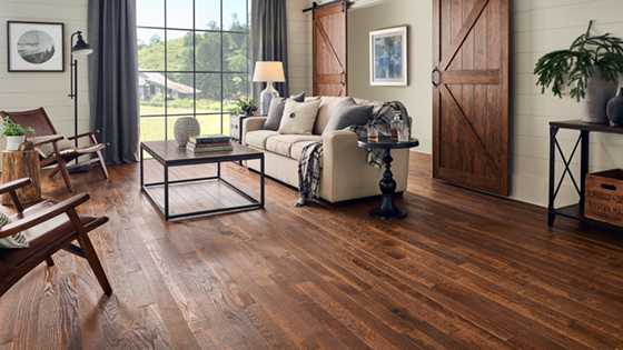 Room Scene of Chocolate Brown Lincoln Flooring