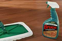Dry mop with Bruce Hardwood Flooring Cleaner