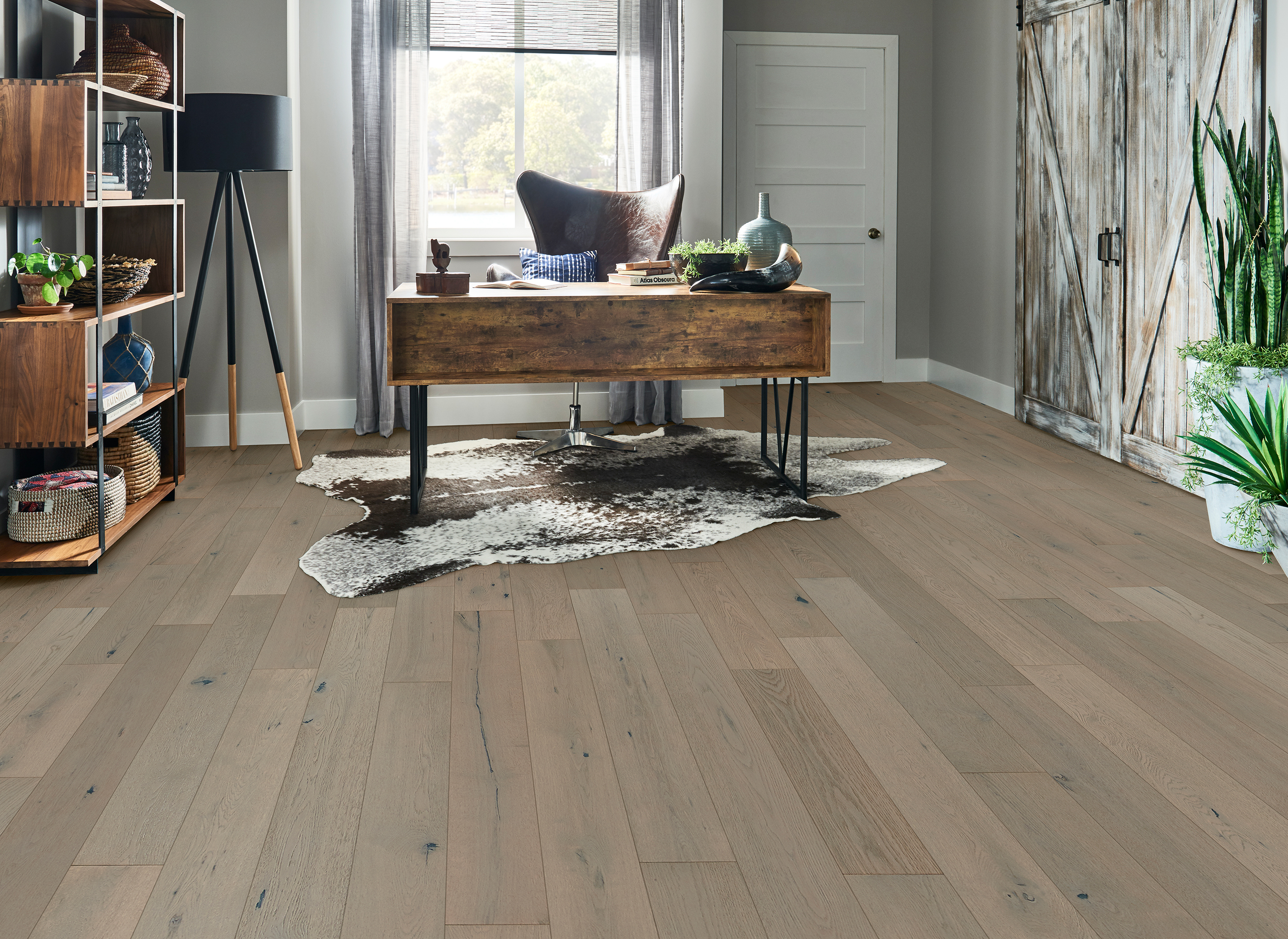 Brushed Impressions Breezy Gray Engineered Hardwood BRBH63EK52W