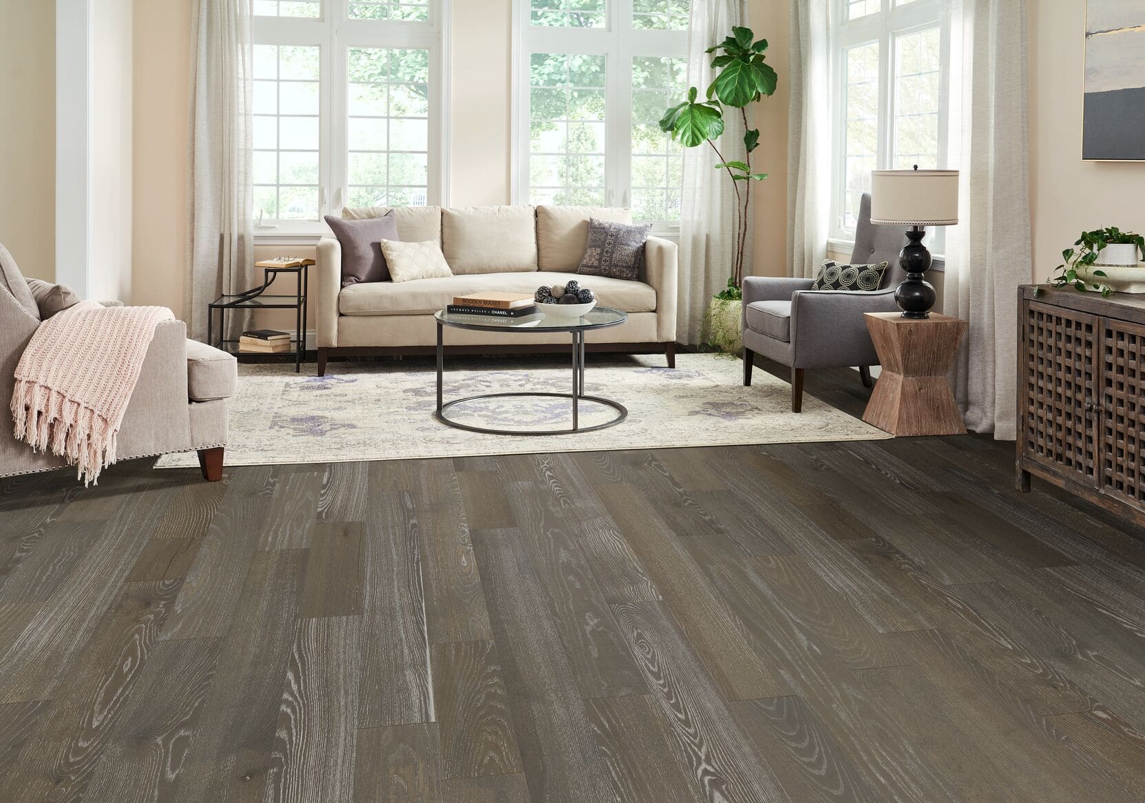 Standing Timbers Timberline Gray Engineered Hardwood EAPL74L17WF